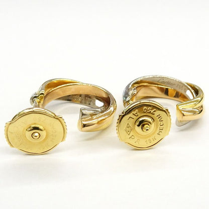 Cartier Trinity Earrings Small 18k Pink Gold WG YG 750 Pair