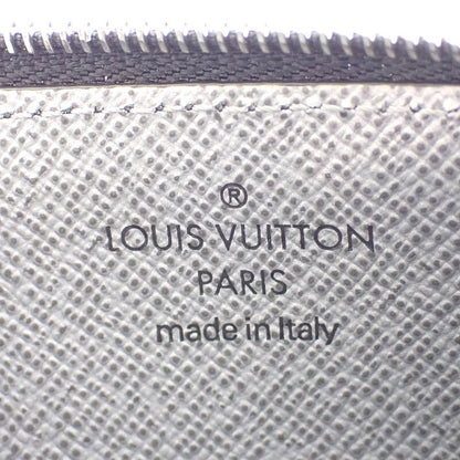 Louis Vuitton Coin Card Holder Case Purse Taigarama Gray Silver Cashless