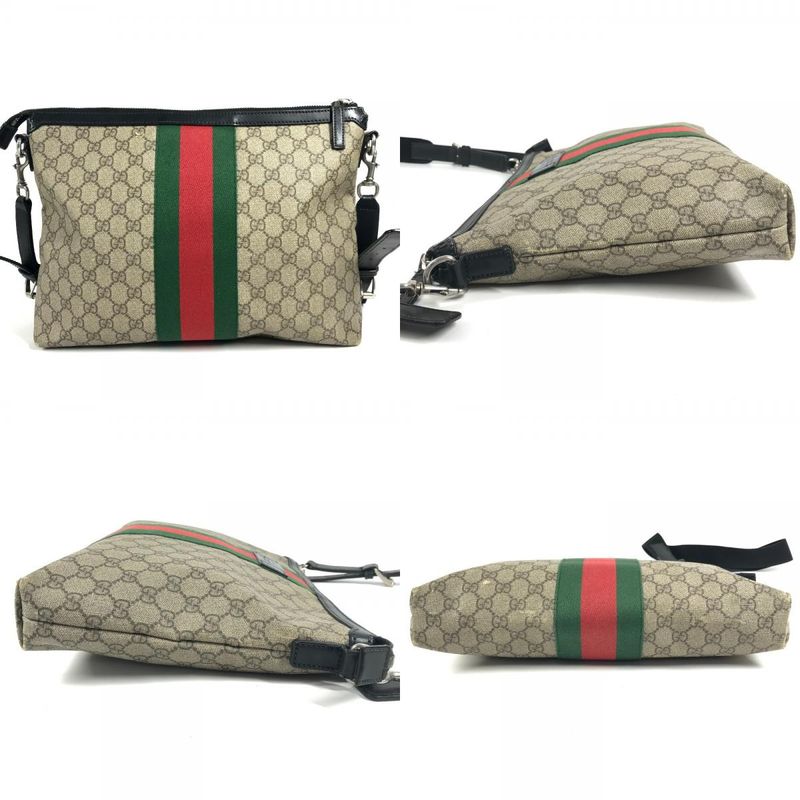 Gucci Shoulder Bag GG Supreme Canvas Beige