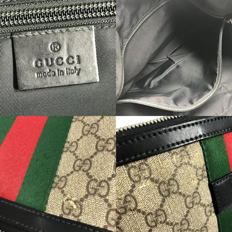 Gucci Shoulder Bag GG Supreme Canvas Beige