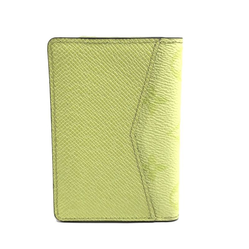 Louis Vuitton Card Case Organizer de Poche Taiga Leather Lemon Yellow