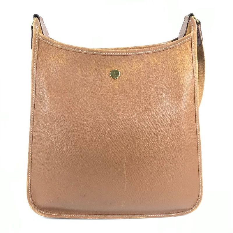 Hermes Shoulder Bag Vespa PM Leather Brown