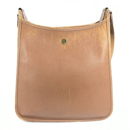 Hermes Shoulder Bag Vespa PM Leather Brown