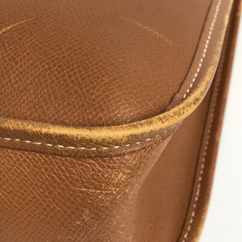 Hermes Shoulder Bag Vespa PM Leather Brown