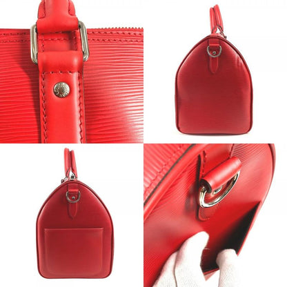 Louis Vuitton Boston Bag Keepall Bandouliere 45 Epi Leather Red