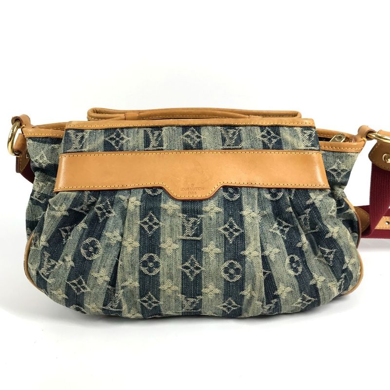 Louis Vuitton Shoulder Bag Porte Epol Reier MM Monogram Denim Canvas Blue