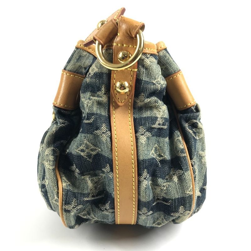 Louis Vuitton Shoulder Bag Porte Epol Reier MM Monogram Denim Canvas Blue