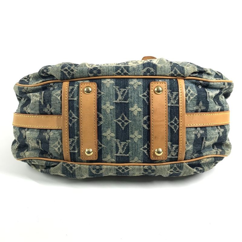 Louis Vuitton Shoulder Bag Porte Epol Reier MM Monogram Denim Canvas Blue
