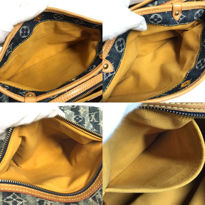 Louis Vuitton Shoulder Bag Porte Epol Reier MM Monogram Denim Canvas Blue