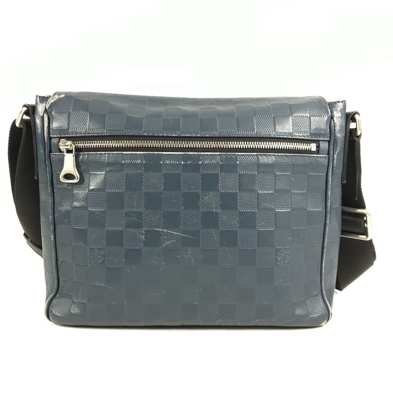 Louis Vuitton Shoulder Bag District PM Damier Infini Leather Orion Blue