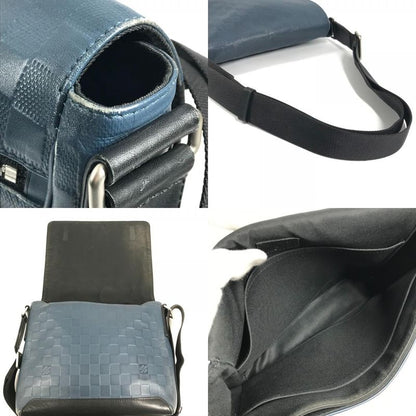 Louis Vuitton Shoulder Bag District PM Damier Infini Leather Orion Blue
