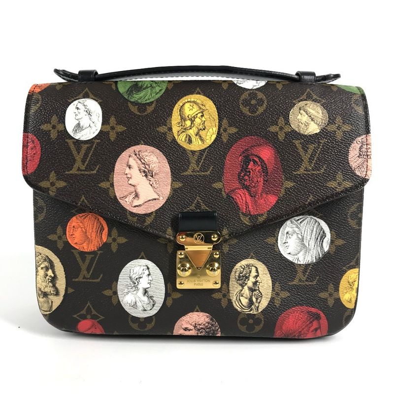 Louis Vuitton Shoulder Bag Pochette Metis MM Monogram Canvas Brown