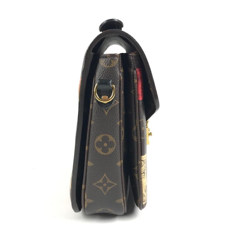 Louis Vuitton Shoulder Bag Pochette Metis MM Monogram Canvas Brown