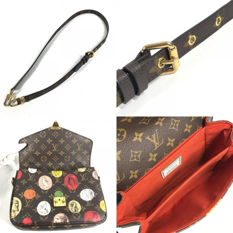 Louis Vuitton Shoulder Bag Pochette Metis MM Monogram Canvas Brown