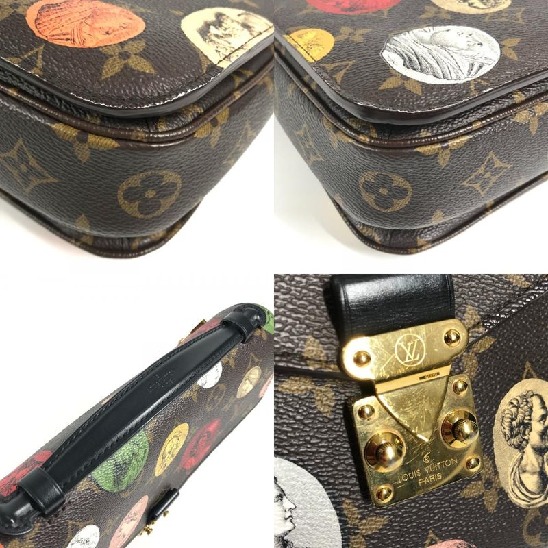 Louis Vuitton Shoulder Bag Pochette Metis MM Monogram Canvas Brown