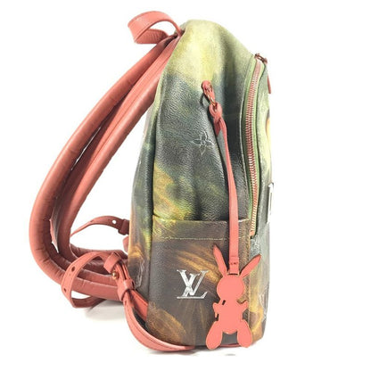 Louis Vuitton Sac Palm Spring Backpack Leather Khaki