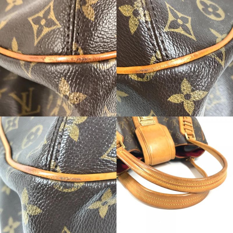 Louis Vuitton Shoulder Bag Greet Monogram Canvas Brown