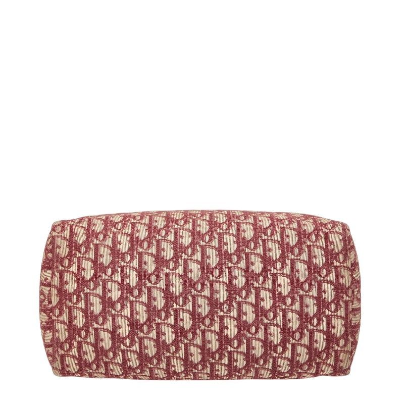 Dior Trotter Mini Boston Bag Red Canvas Leather