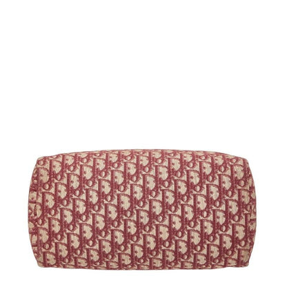 Dior Trotter Mini Boston Bag Red Canvas Leather