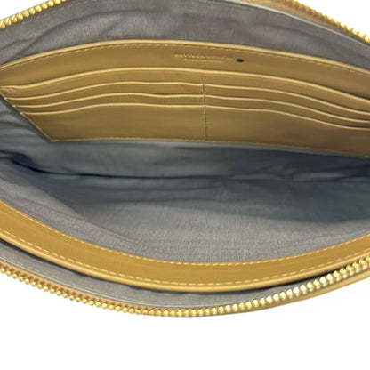 Bottega Veneta Clutch Intrecciato Light Brown Pink Leather