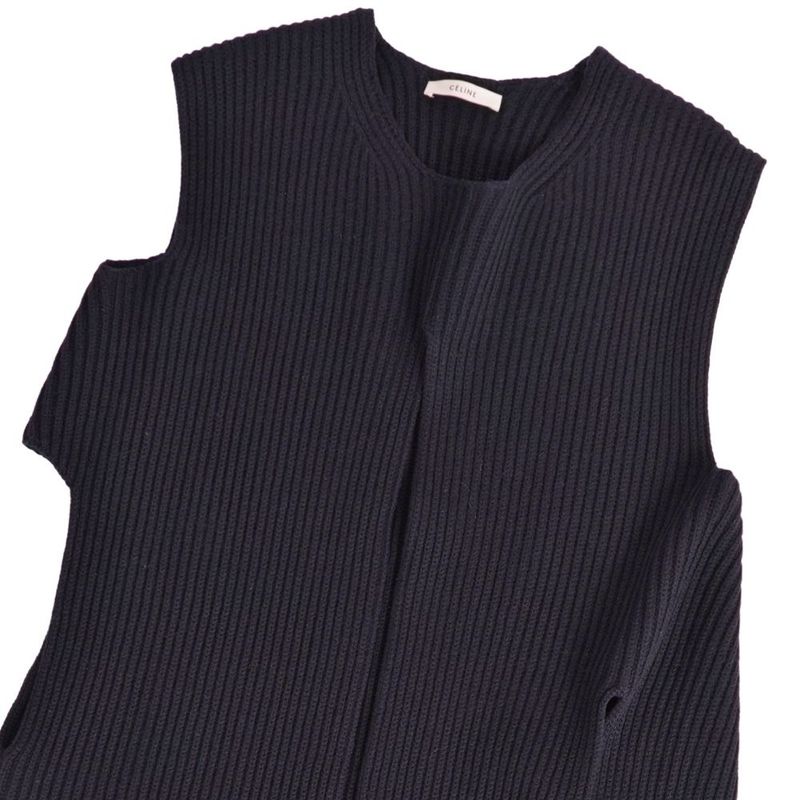 Celine Knit Long Gilet Phoebe Philo Era Nosleeves