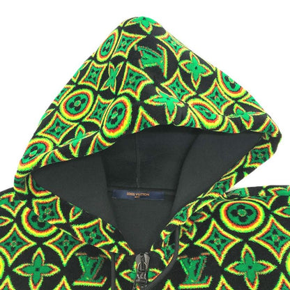Louis Vuitton Jacket Monogram Flower Zip Sle Cotton Multicolor