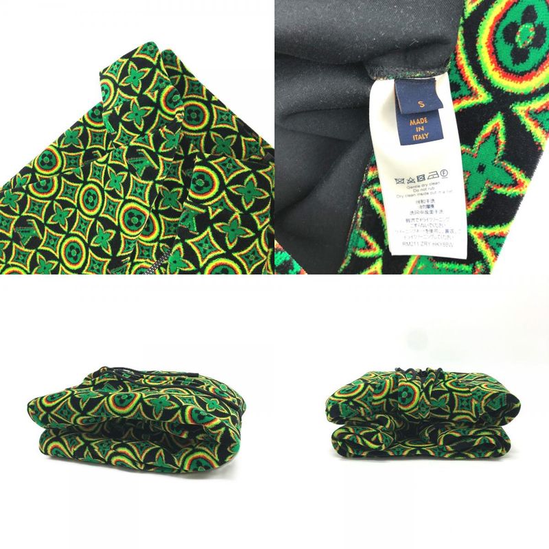 Louis Vuitton Jacket Monogram Flower Zip Sle Cotton Multicolor
