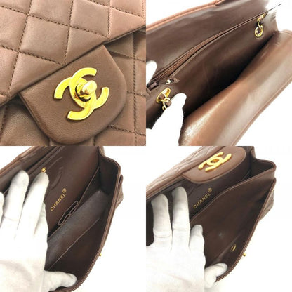 Chanel Shoulder Bag Quilted 25 Lambskin Brown