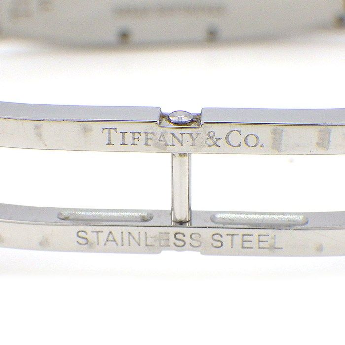 Tiffany & Co Watch Gemea Tonneau Black Dial Roman Index SS Quartz Analog