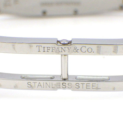 Tiffany & Co Watch Gemea Tonneau Black Dial Roman Index SS Quartz Analog