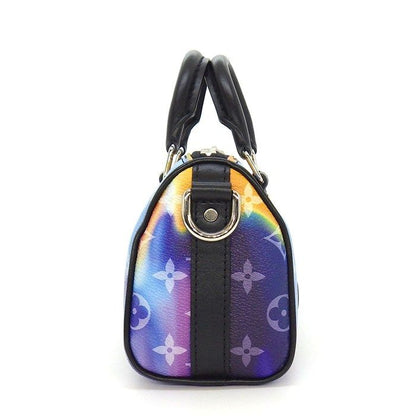 Louis Vuitton Shoulder Bag Keepall XS Multicolor Monogram Sunset Black Leather
