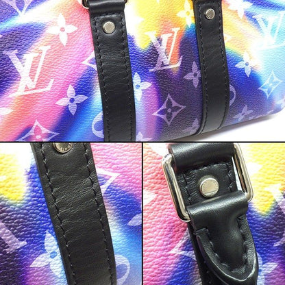 Louis Vuitton Shoulder Bag Keepall XS Multicolor Monogram Sunset Black Leather