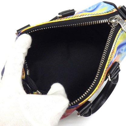 Louis Vuitton Shoulder Bag Keepall XS Multicolor Monogram Sunset Black Leather