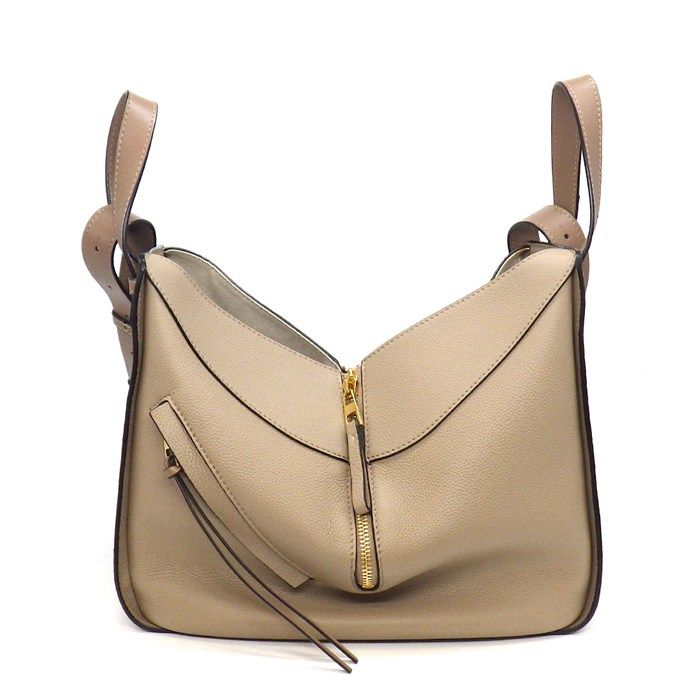 Loewe Shoulder Bag Hammock Small Sand Soft Grain Calf Gold