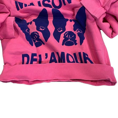 Gucci Trainer Sweatshirt Maison de L'amour Back Logo Swarovski Decorative Print