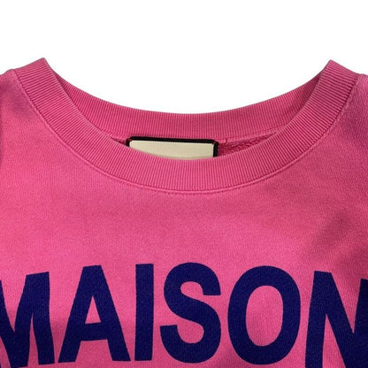 Gucci Trainer Sweatshirt Maison de L'amour Back Logo Swarovski Decorative Print