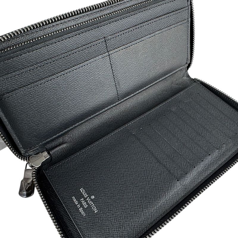 Louis Vuitton Zip Around Wallet Monogram Eclipse Zippy Vertical