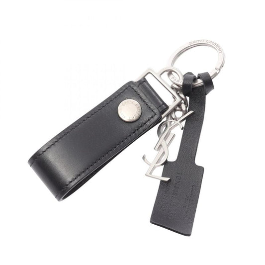 Saint Laurent Paris Charm Monogram Black Leather Key