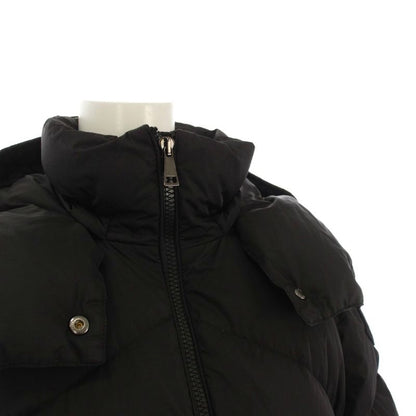 Moncler Aloes Giubbotto Down Jacket Outer Hood with Belt 0 Black YT
