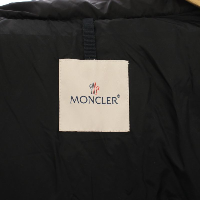 Moncler Aloes Giubbotto Down Jacket Outer Hood with Belt 0 Black YT