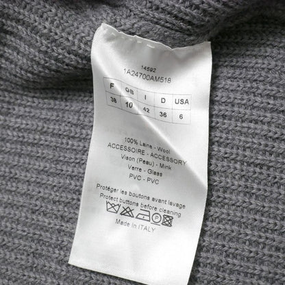 Dior Knit 42 Mink Decoration Cardigan
