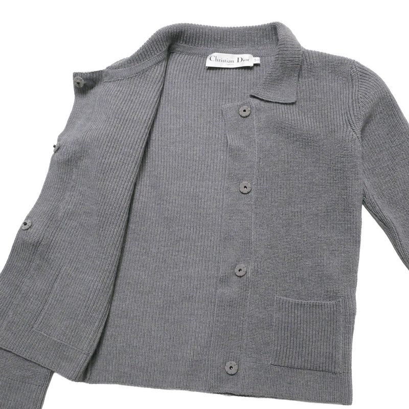 Dior Knit 42 Mink Decoration Cardigan