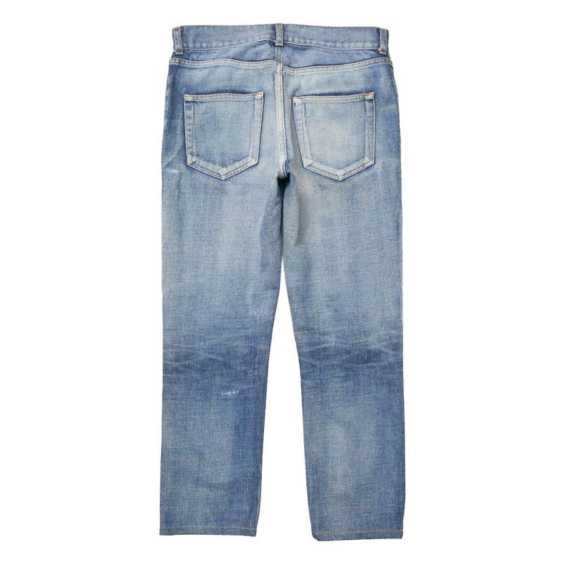 Saint Laurent Paris Denim Pants 29 Distressed Ankle Tapered Jeans
