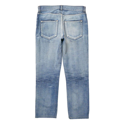 Saint Laurent Paris Denim Pants 29 Distressed Ankle Tapered Jeans