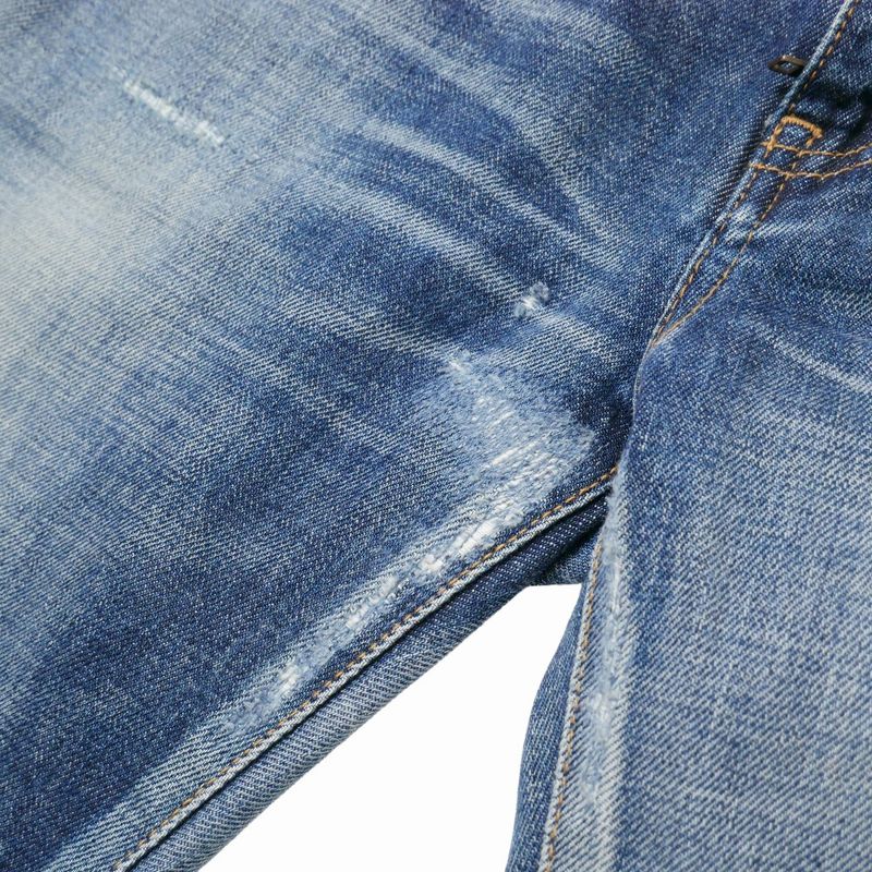 Saint Laurent Paris Denim Pants 29 Distressed Ankle Tapered Jeans