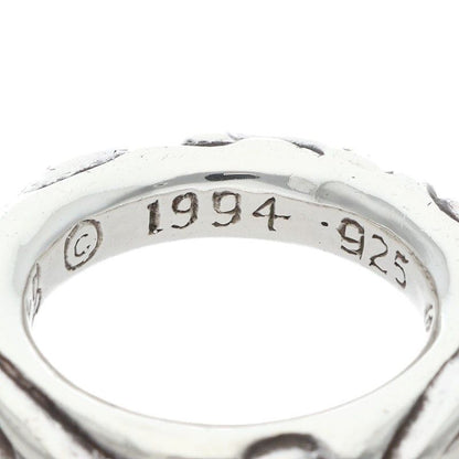 Chrome Hearts Scrl Band Scroll Silver Ring