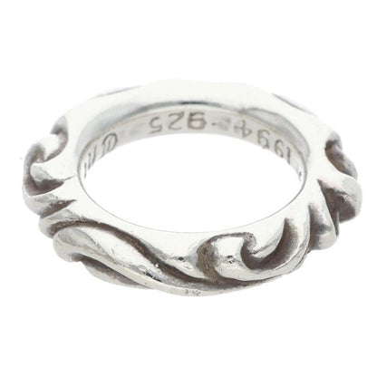 Chrome Hearts Scrl Band Scroll Silver Ring