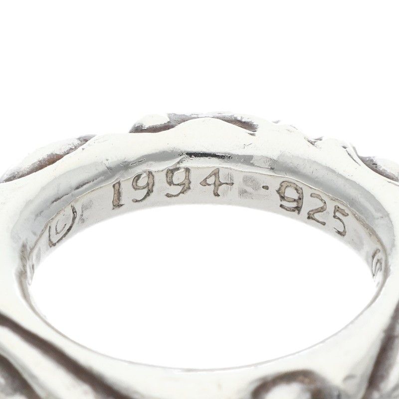 Chrome Hearts Scrl Band Scroll Silver Ring