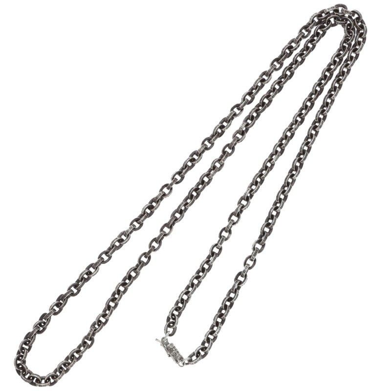 Chrome Hearts Paper Chain 30 Silver Necklace