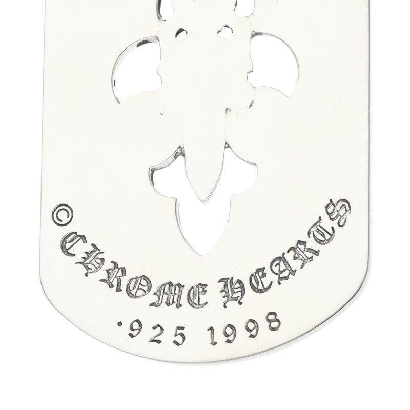 Chrome Hearts D Tag Lrg Fle Dag Fudaga Dog Tag Large Necklace Top